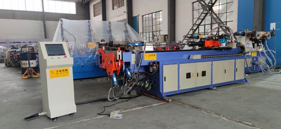 1Máquina de flexión de tuberías de 5 pulgadas CNC automática 2 servomotores 2 flequero de tubos de eje eléctrico