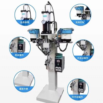 Máquina automática de remachamiento tubular de alimentación neumática tubular orbital semi hueca
