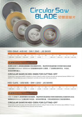 Lyml-02 Saw Cutting Blade 1-4mm HSS Blade Disc Dmo5 Cuchilla circular para el corte de metal