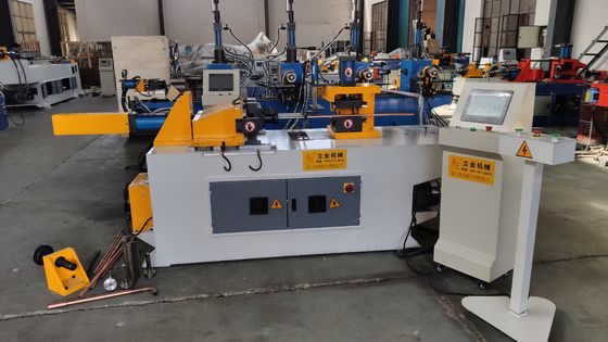 SG40NC máquina de formación de extremos de tubería de cuatro estaciones de operación para 2 pulgadas de acero de tubería de contracción